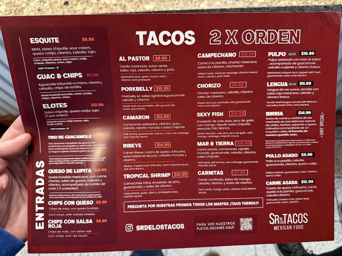 Sr de los Tacos Pembroke Pines Menu - Image 2